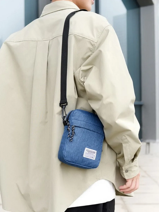 Мужская сумка через плечо Fashion — компактная и лёгкая