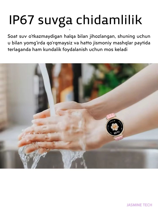 Ayollar AQLLI SOATi (smart watch), AMOLED, simsiz quvvatlash