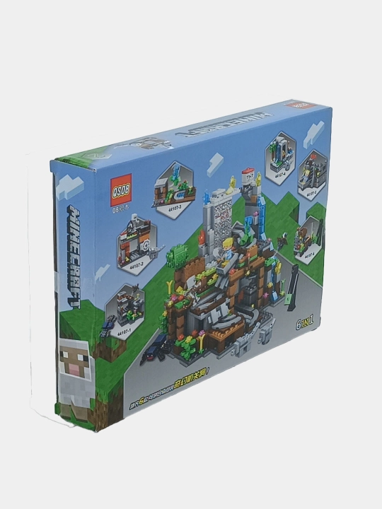 Konstruksiyalar QS08 6-in-1 G'or Minecraft Summit River, 44107
