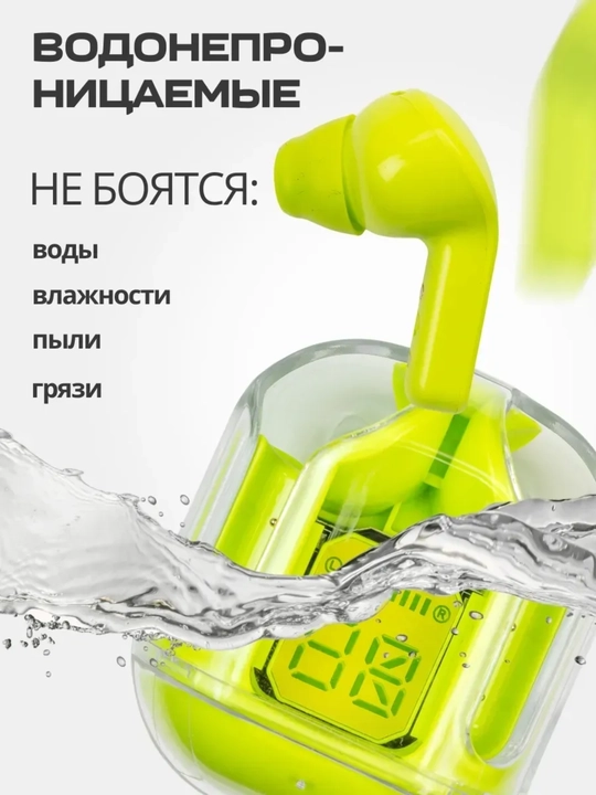 Simsiz Bluetooth naushnik LED displey, sensor boshqaruv, Type-C