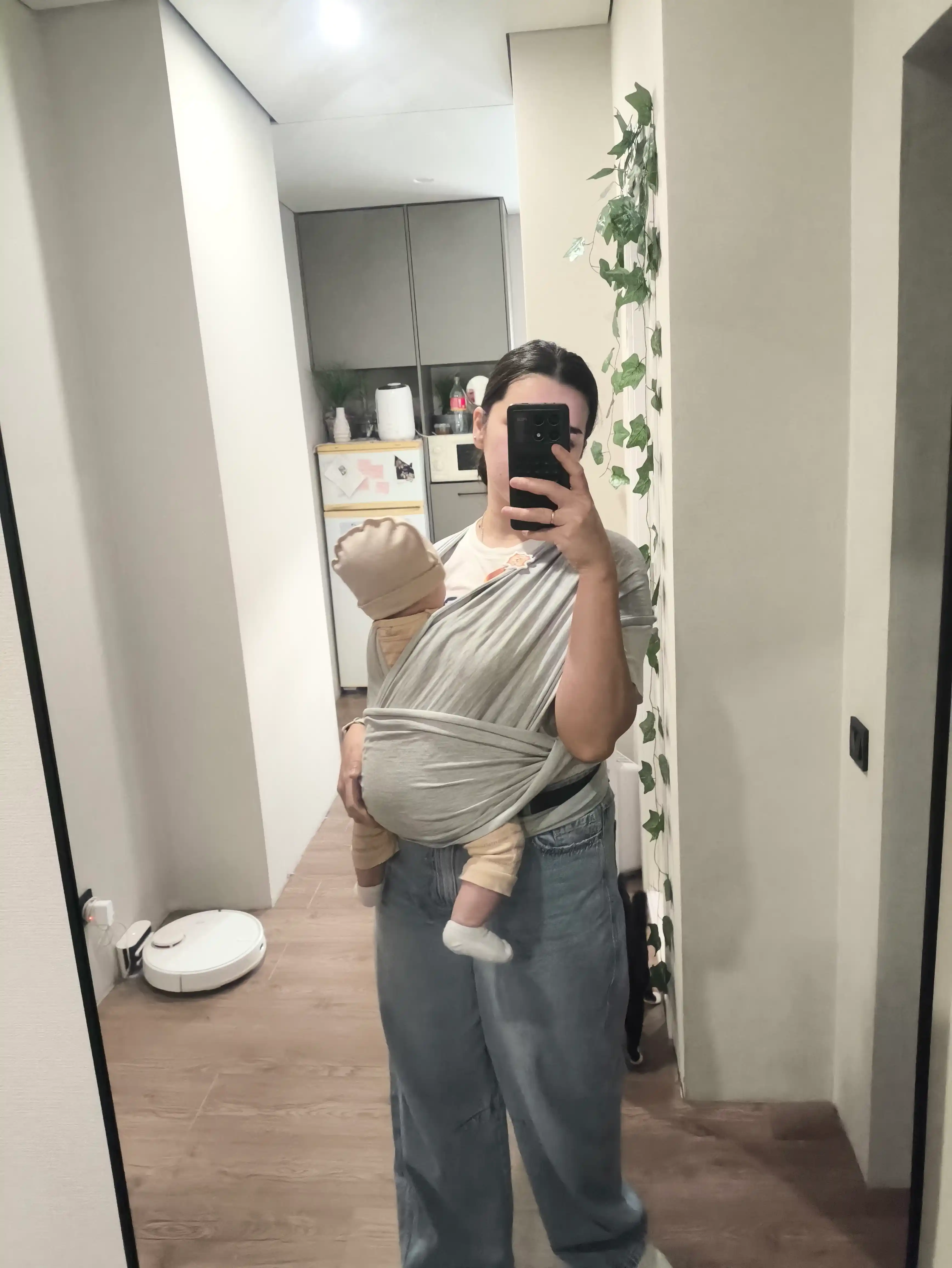 Trikotaj sling 0+, bolalar uchun ko‘tarib yurish, kenguru, mascotbaby, bolalar
