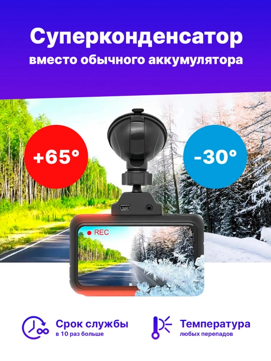Видеорегистратор с радар детектором TrendVisionHybrid Signature EVO Wi 2CH