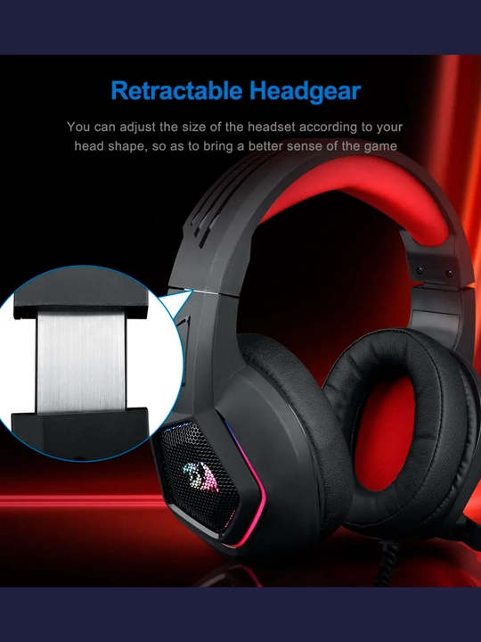 Игровые наушники REDRAGON MEDEA H280 RGB, 3,5 мм, объемный звук