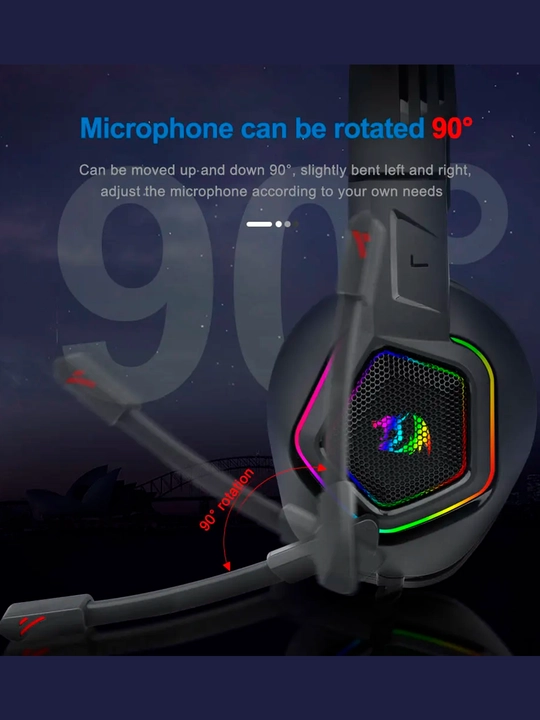 Игровые наушники REDRAGON MEDEA H280 RGB, 3,5 мм, объемный звук