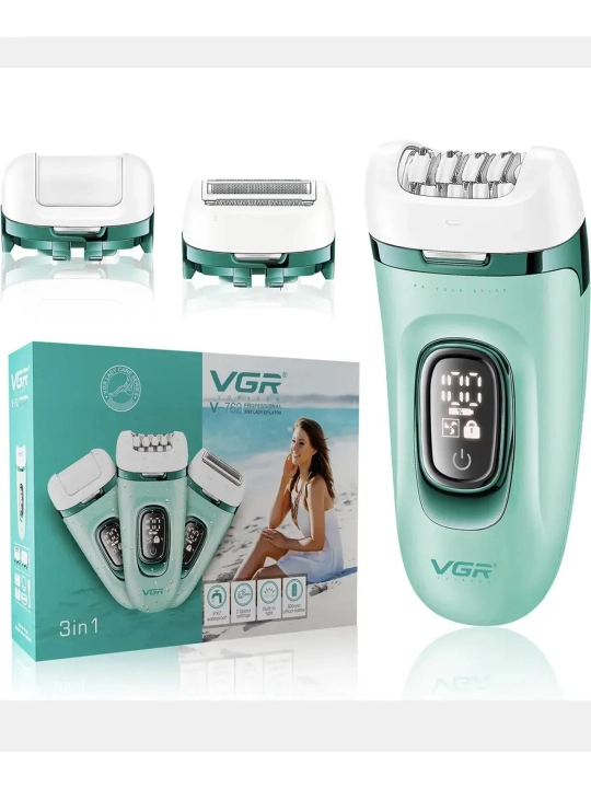 Professional epilyator, VGR V-706 , V-732, V-733 modeli, simsiz, tana uchun, ayollar uchun