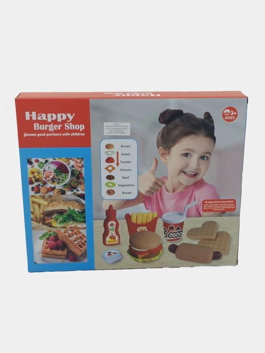 O'yin to'plami Happy Burger Shop, mini fast-food restorani