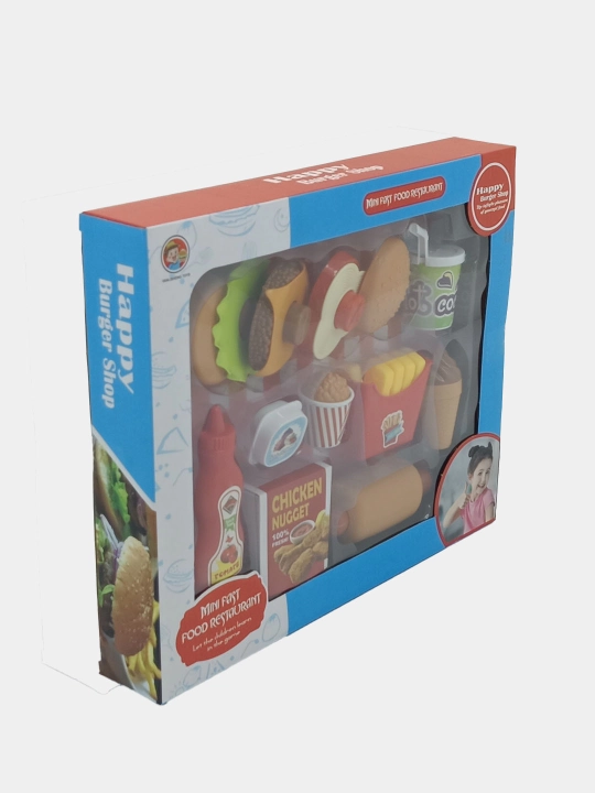 O'yin to'plami Happy Burger Shop, mini fast-food restorani