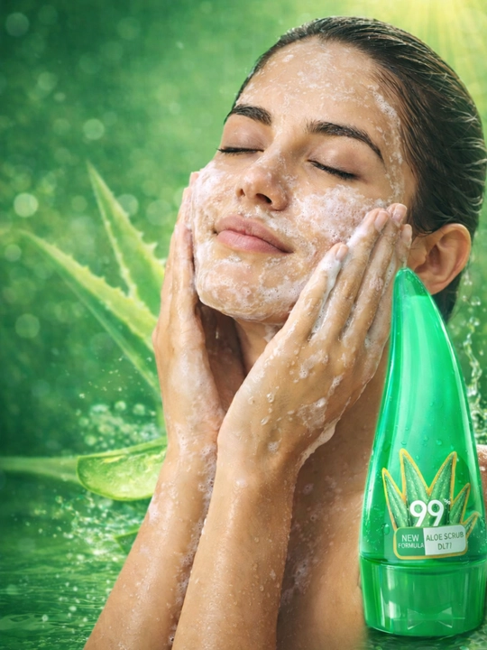 Yuz uchun skrab aloe vera skrab geli 120G yuz uchun peeling gel