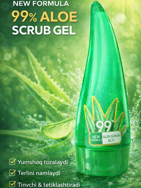 Yuz uchun skrab aloe vera skrab geli 120G yuz uchun peeling gel