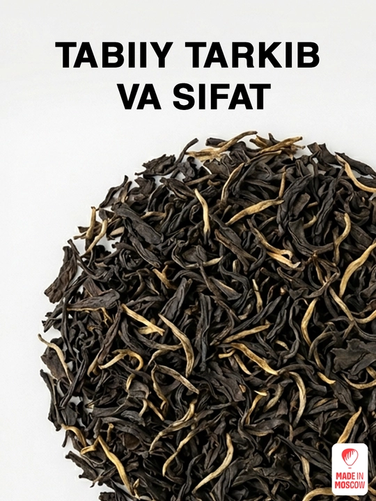 Indian Cup Assam Oltin tipslari qora bargli choyi, 60 g, Ziploc qadoq