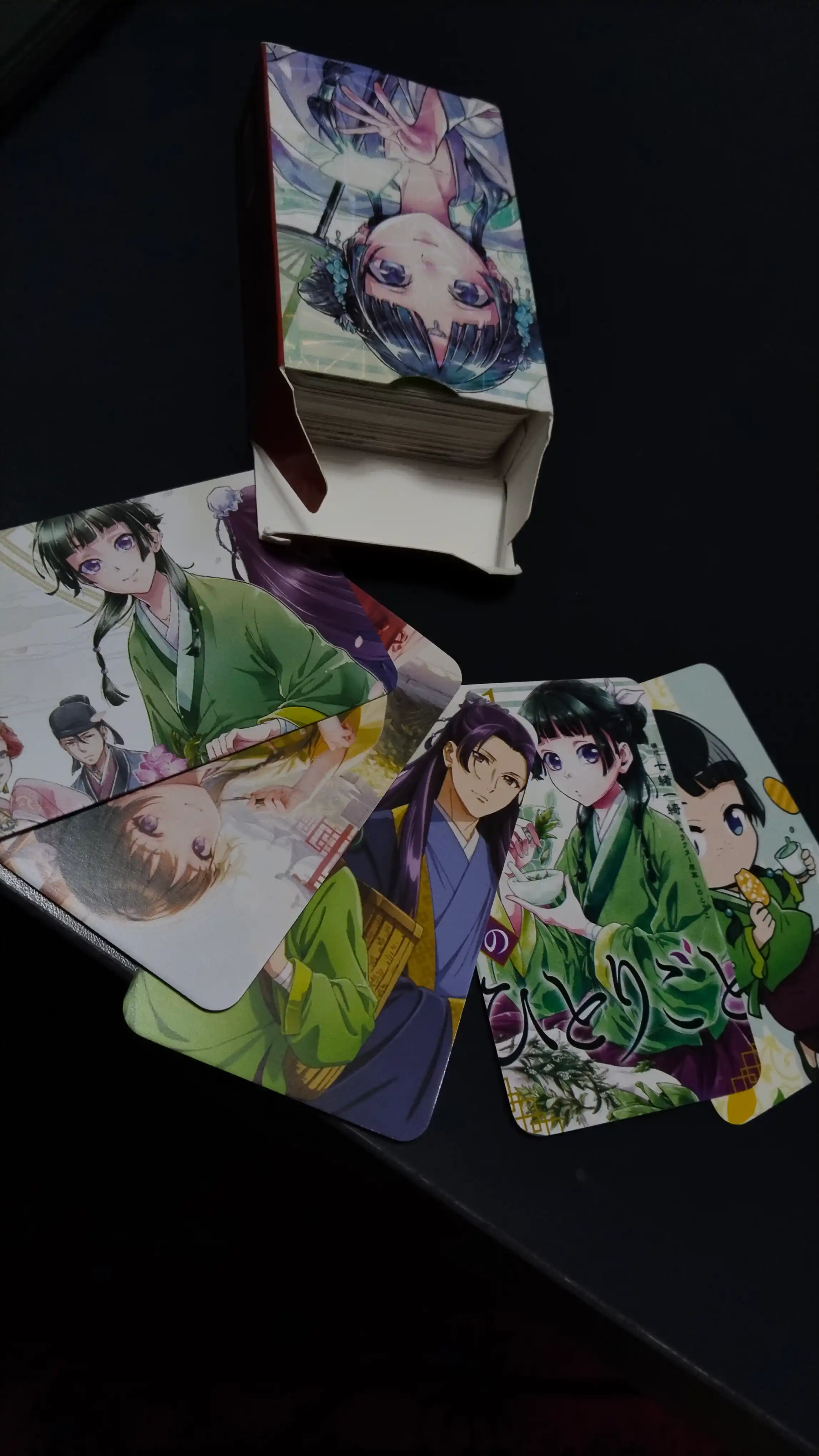 Anime Lomo kartalari to'plami bir parcha, sehrli jang, jin o'ldiruvchi pichoq, monolog