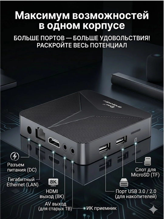 TV Box, который превращает обычный телевизор в умный