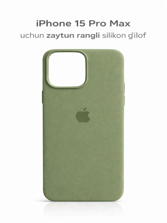 IPhone 17 / 16 / 15 / 14 / 13 / 12 Pro Maxlar uchun silikon g‘iloflar