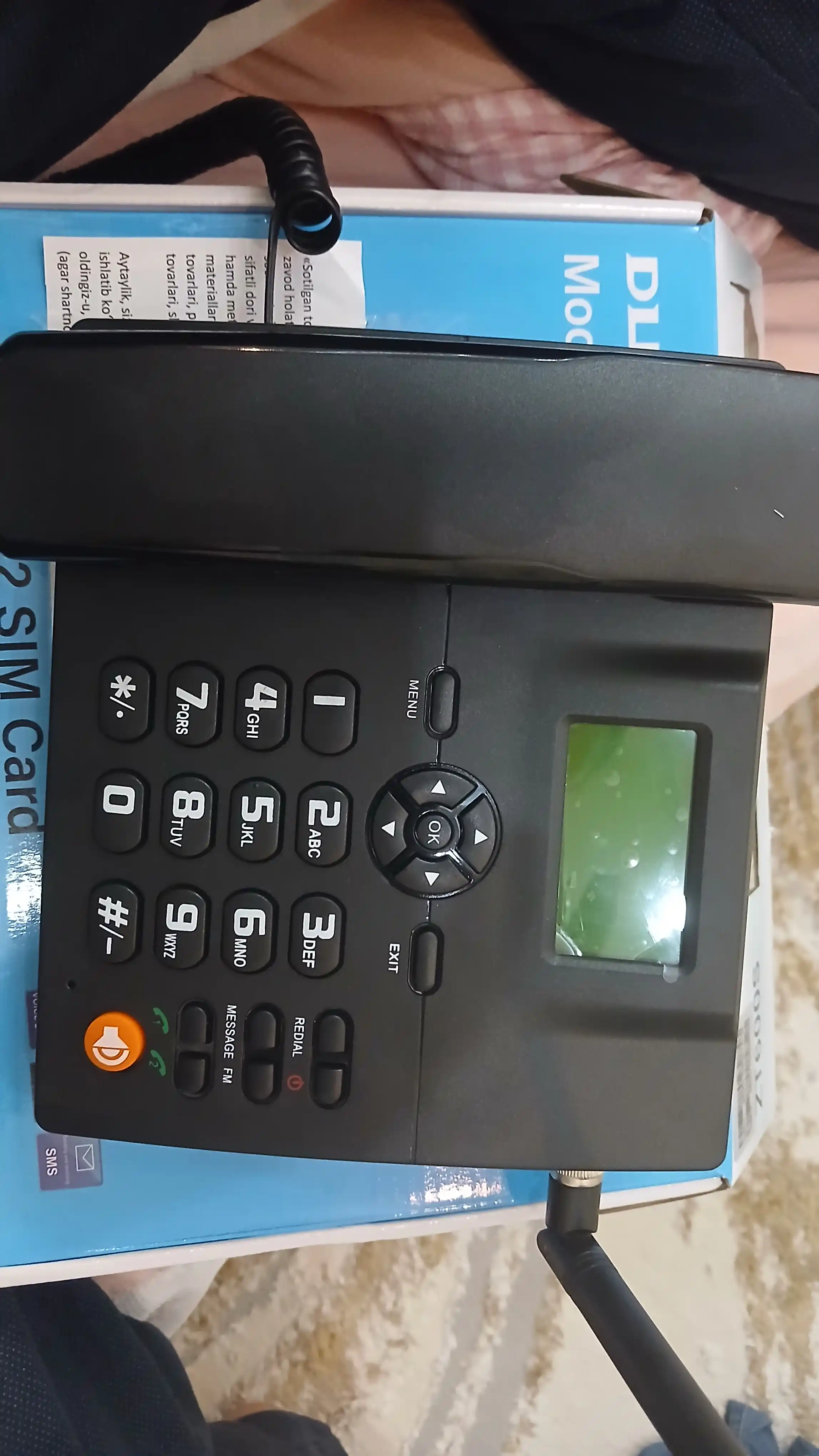 Simsiz telefon DLNA ZT600S GSM, ikkita sim-karta bilan