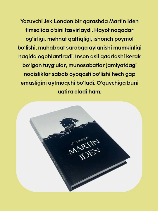 Jek London: Martin Iden, Kitob, Roman, Jahon adabiyoti, Klassika, Mashhur roman