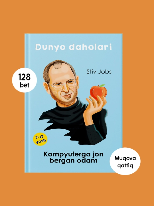 Dunyo daholari turkumi: Jobs, Motsart, Kitob, Bolalar uchun, Motivatsiya, Biografiya