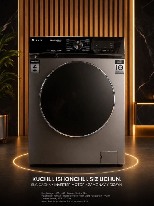 Стиральная машина IMMER BLACK T6