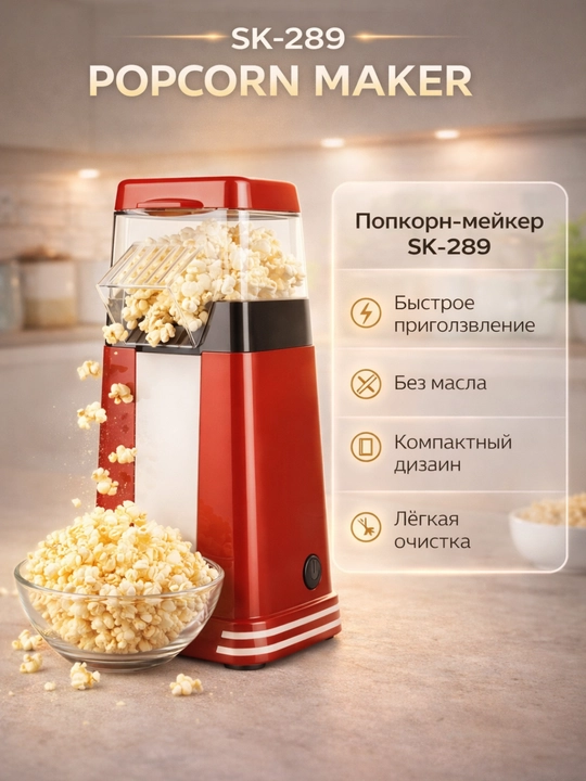 Производитель попкорна, попкорновая машина