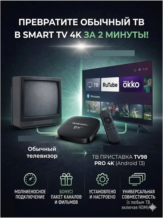 TV Box, который превращает обычный телевизор в умный