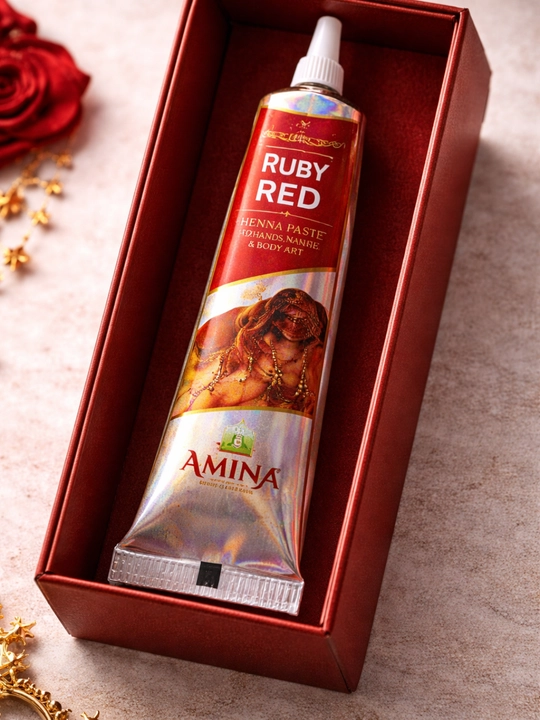 Хна паста Ruby Red в конусе – готовая хна для мехенди, рук, ног и боди-арта