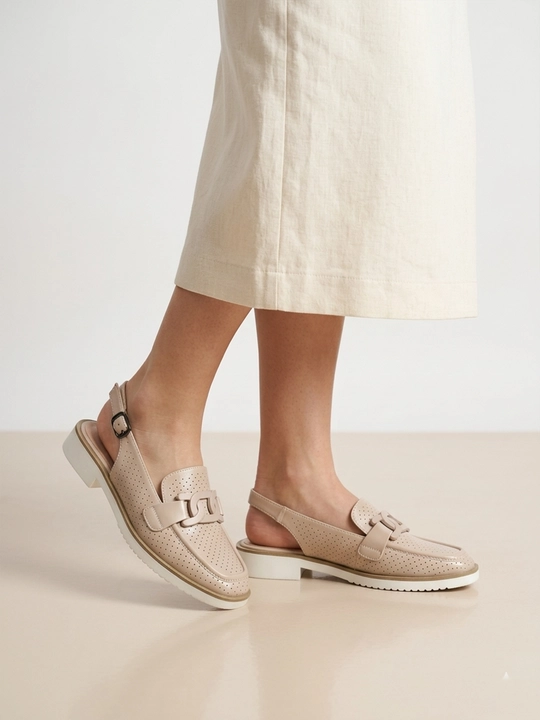 Женские лоферы slingback