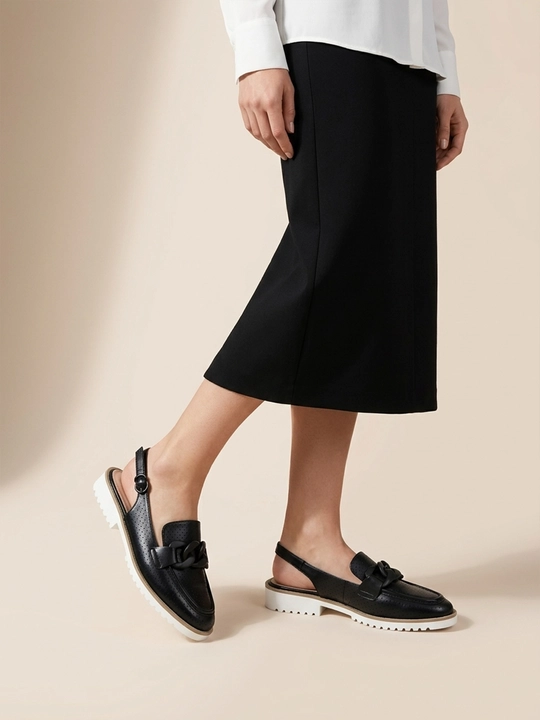 Женские лоферы slingback