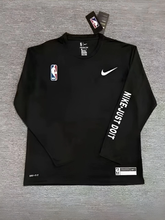 Мужской спортивный лонгслив Nike NBA, футболка с длинным рукавом