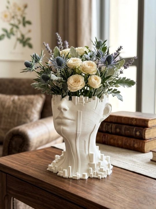 Ваза "Эврика" Rayelle home, из 3D пластика