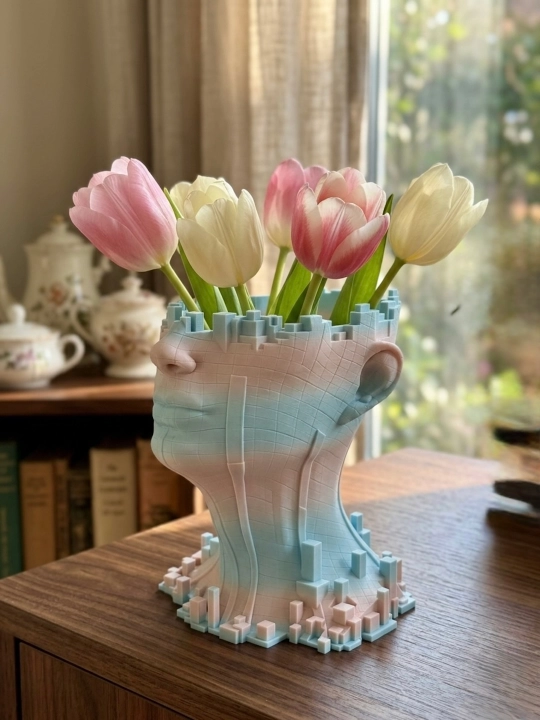 Ваза "Эврика" Rayelle home, из 3D пластика