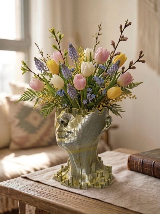 Ваза "Эврика" Rayelle home, из 3D пластика