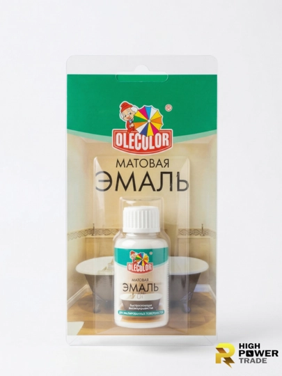 Sirlangan yuzalar uchun akril emal, mat (30 gr) OLECOLOR - 