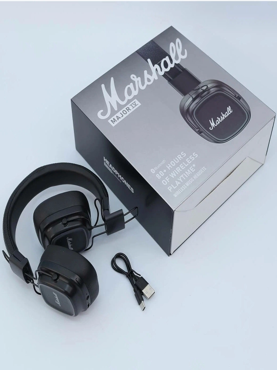 Simsiz Marshall Major IV Bluetooth quloqchinlari, 80 soatgacha ishlaydi