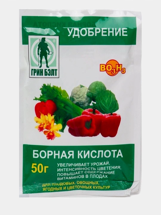 Борная кислота — микроэлемент для растений 