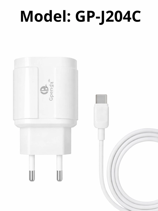 Gpengkj GP-J204C 20W tez zaryadlovchi adapter + Type-C kabel
