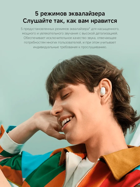 Simsiz quloqchinlar Xiaomi Redmi Buds 6 Play  tez quvvatlanadi  36 soatgacha Global