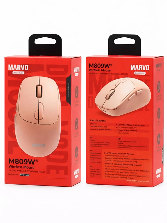 Marvo M809W simsiz sichqonchasi, ergonomik