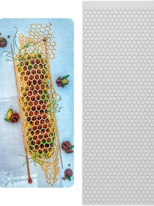 Tort va shokolad bezaklari uchun medovik, qoliplar, katakchalar, silikonli to‘plam