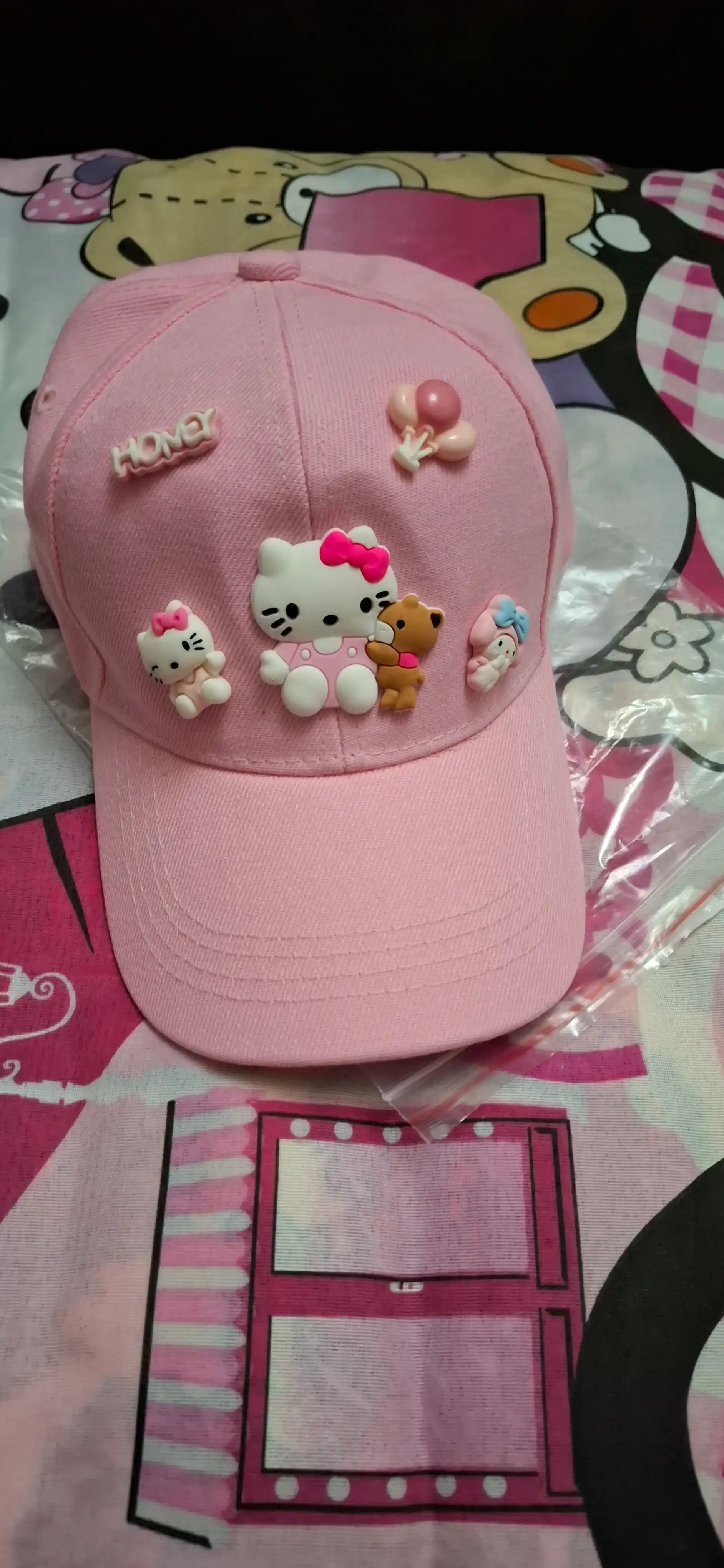 Hello Kitty qizlar uchun beysbolka, bolalar kepkasi