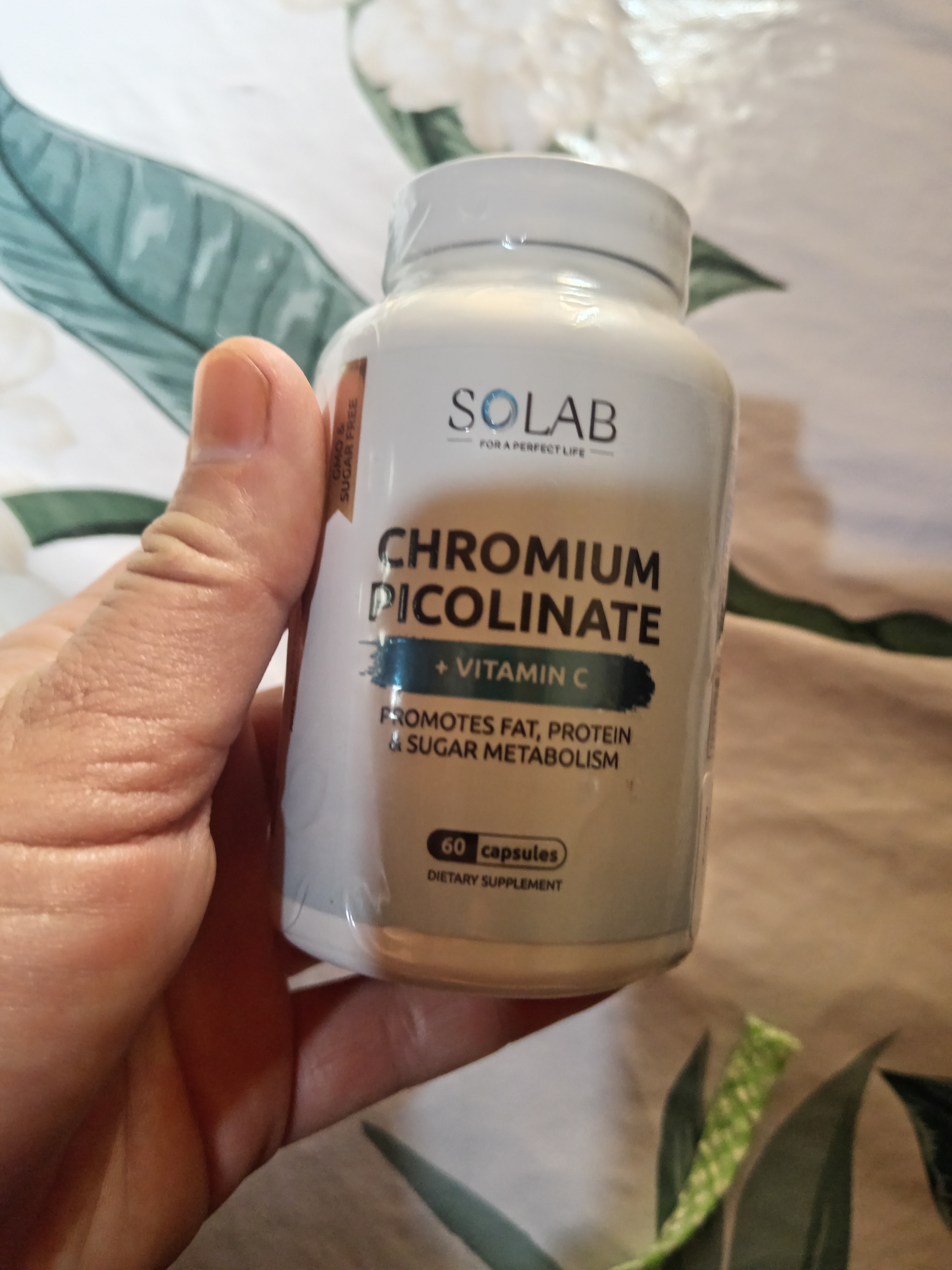 Xrom pikolinat + C vitamini bilan, SOLAB, 60 kapsula