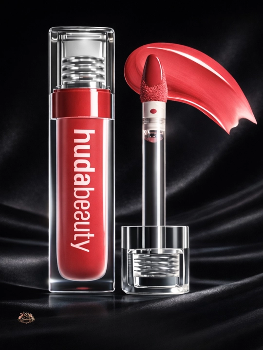 Huda Beauty Liquid Lipstick, yorqin rang, silliq qoplama, kun bo‘yi komfort, 24 soat chidamli