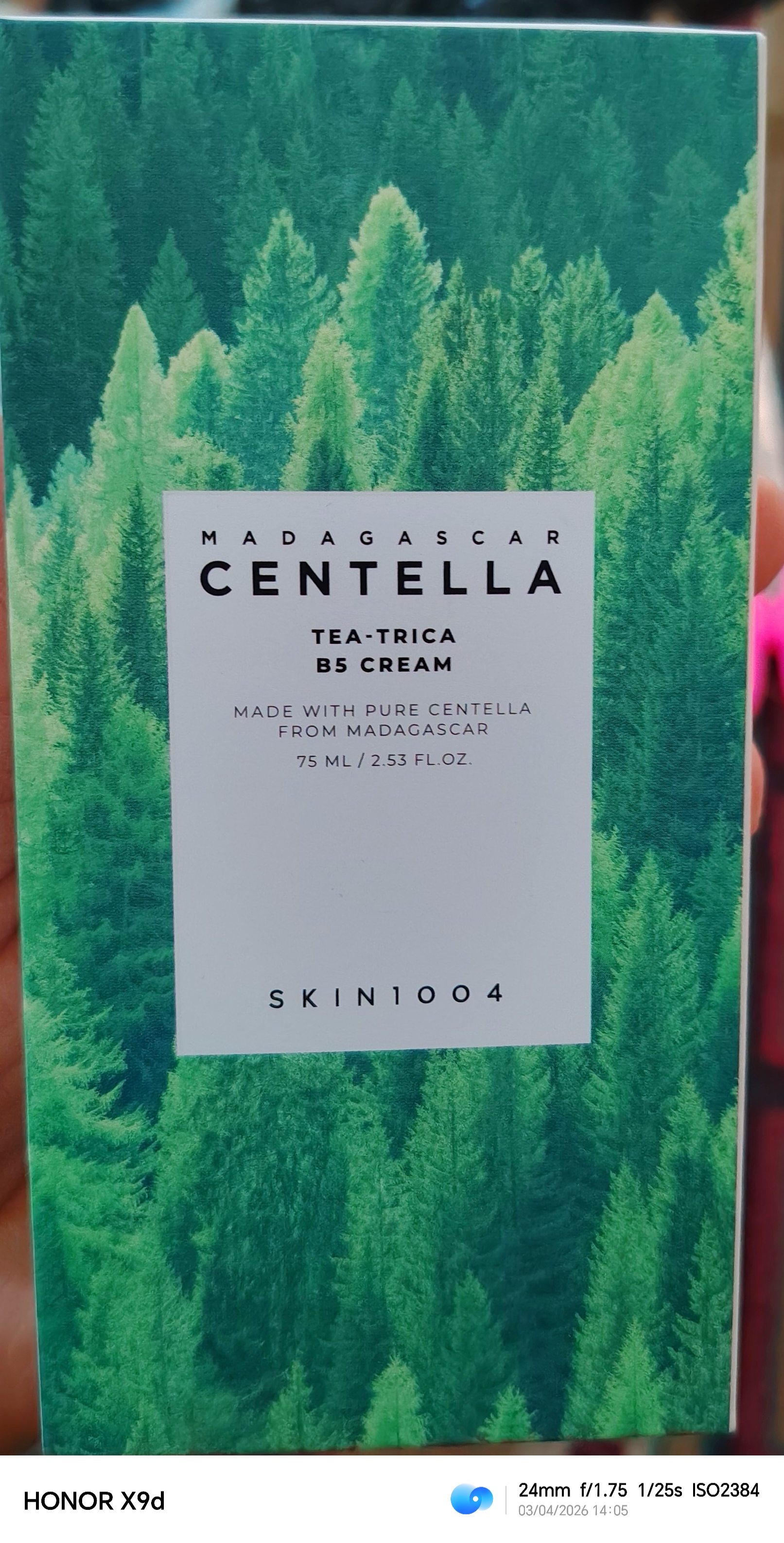 Tinchlantiruvchi tasirga ega namlantiruvchi krem SKIN1004 Centella kremi, 75 ml