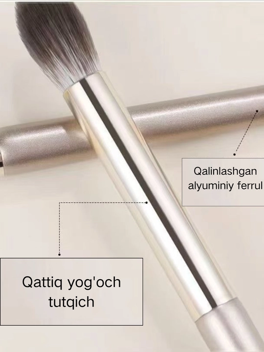 15 dona bo‘yanish cho‘tkasi to‘plami – sumkachali, ko‘z soyasi uchun, ayollar uchun