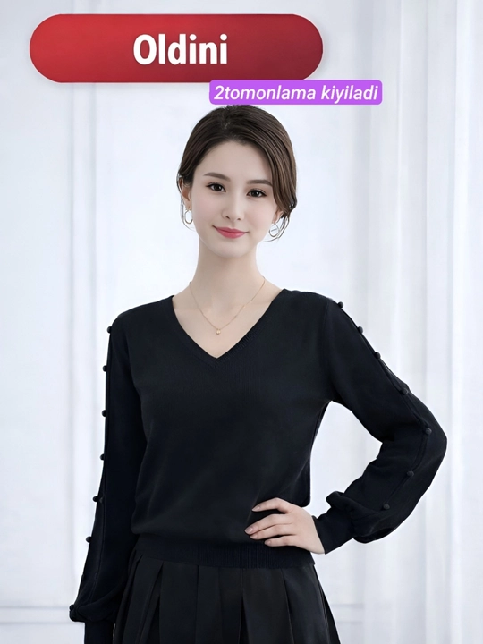 Ayollar va qizlar uchun turli xil sviterlar - 
