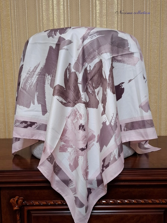 Ayollar ipak ro‘molchasi, hijob, sharf, 90 x 90 sm