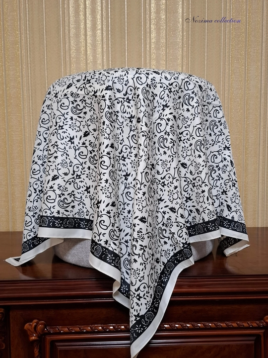 Ayollar ipak ro‘molchasi, hijob, sharf, 90 x 90 sm