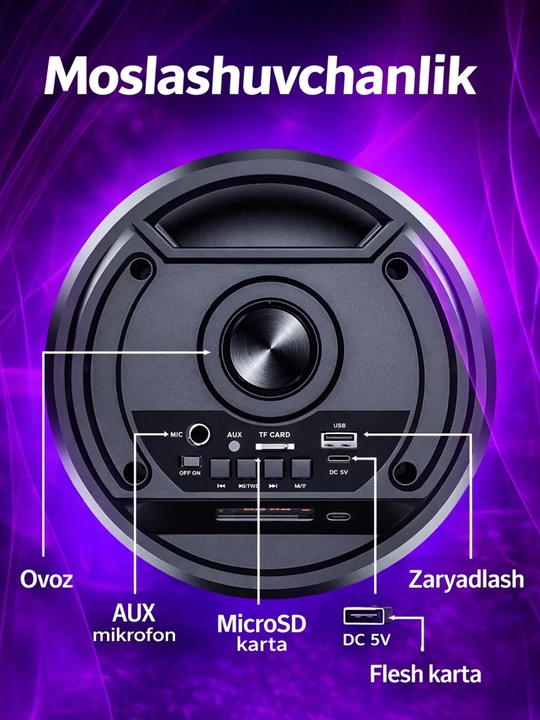 Karaoke karnay Bluetooth ZQS 6166, 14100 + mikrofon