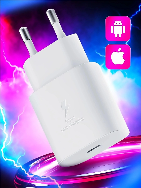 Зарядное устройство, головка, зарядка 25W, Samsung PD adapter Type-c