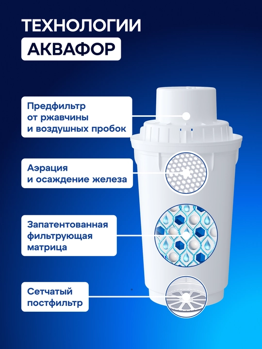 Aquaphor B8 almashtiriladigan filtrlash modul, art 210526
