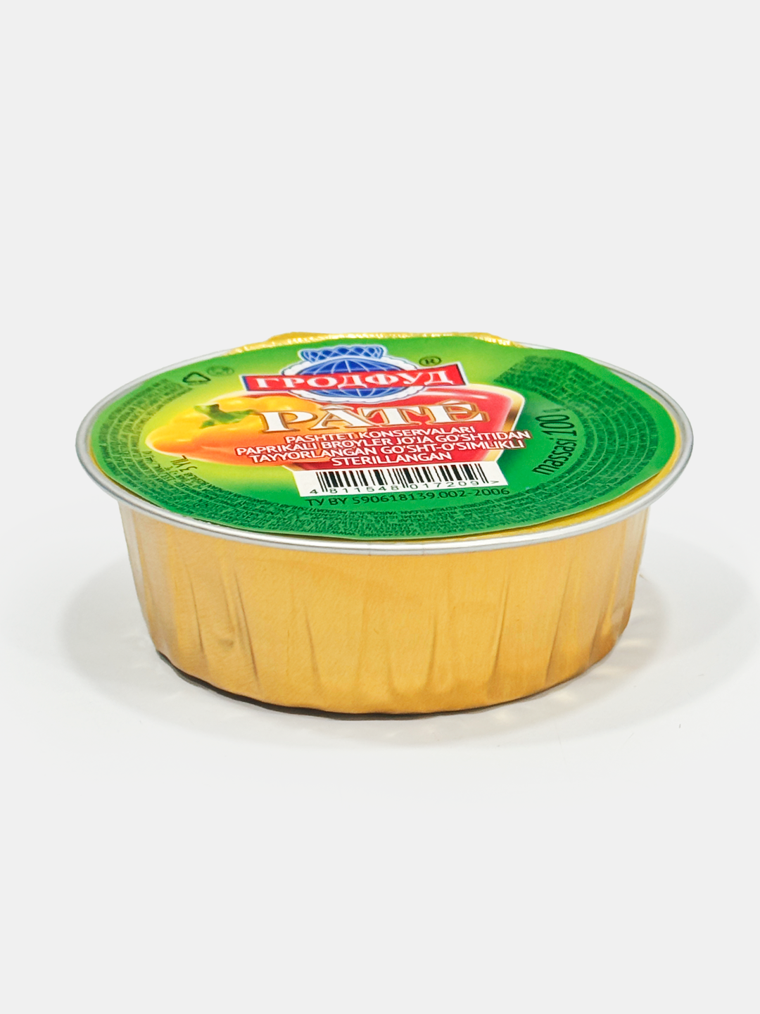 Broiler jo‘ja go‘shtidan pashtet Rате Grodfood, 100 g
