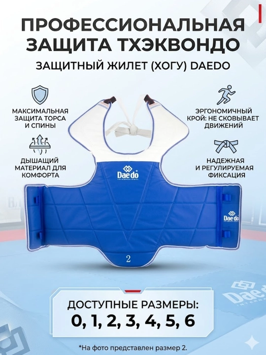Профессиональный защитный жилет (хогу) Daedo - 